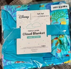 Little Sleepies Finding Nemos Reef Cloud Blanket New